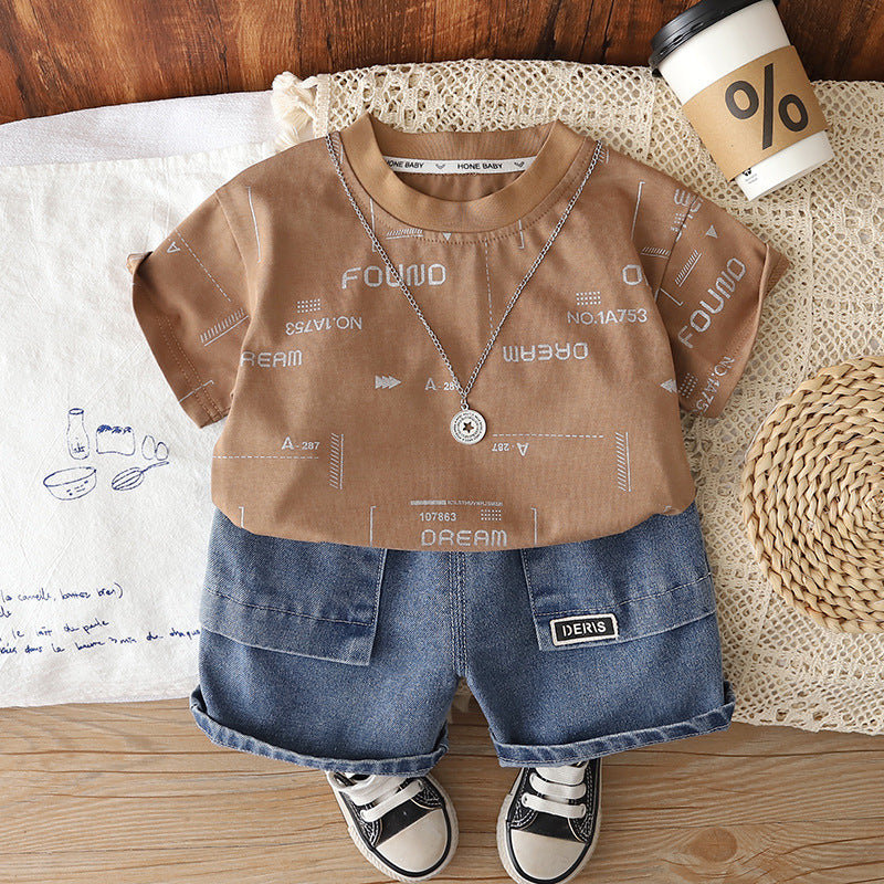 Boys 2026 Summer Two-Piece Long Sleeve Set