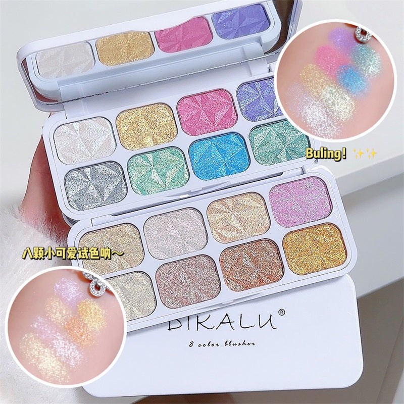 8-Color Diamond Highlight & Eyeshadow Palette