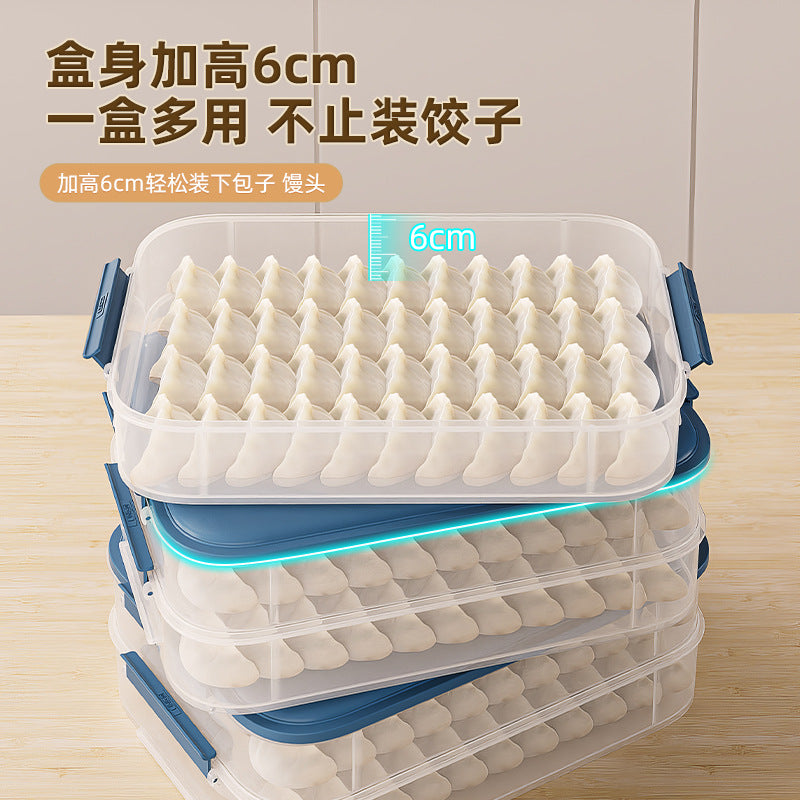 Dumpling Storage Box Refrigerator Frozen Food Grade Organizer