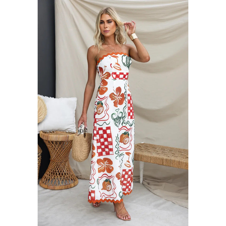 Chest-Wrapped Pleated Casual Dress - Breezy 2026 Summer Wear