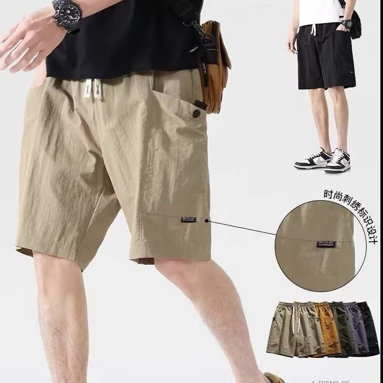 Men’s American-Style Ice Silk Summer Sports Shorts