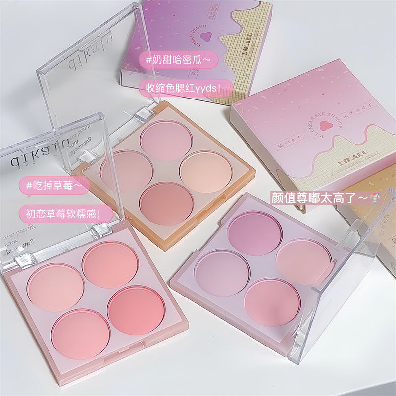 Super Tender Four-Color Blush | Matte Peach & Melon