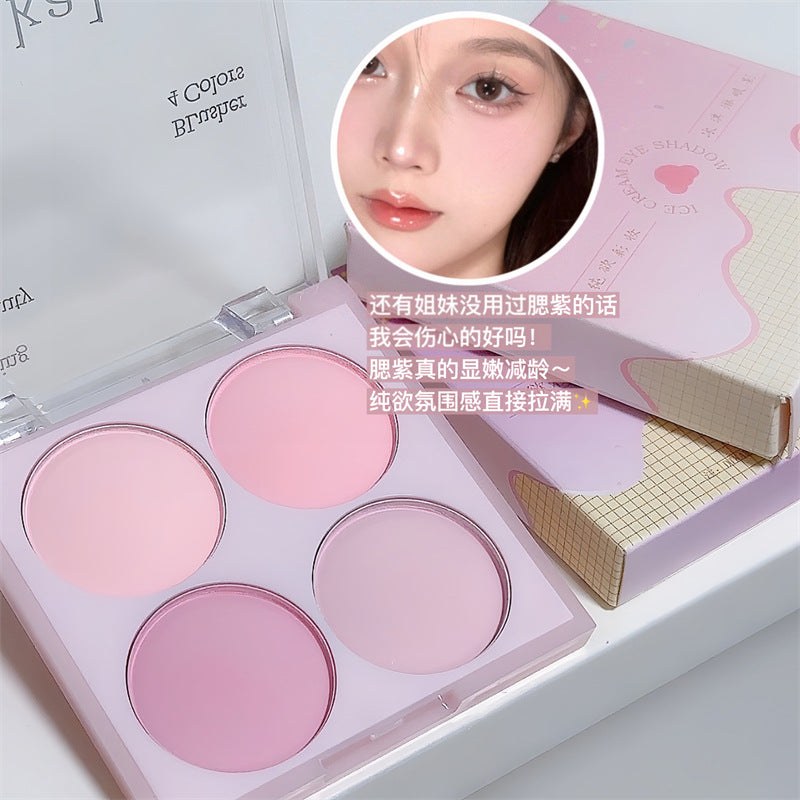 Super Tender Four-Color Blush | Matte Peach & Melon