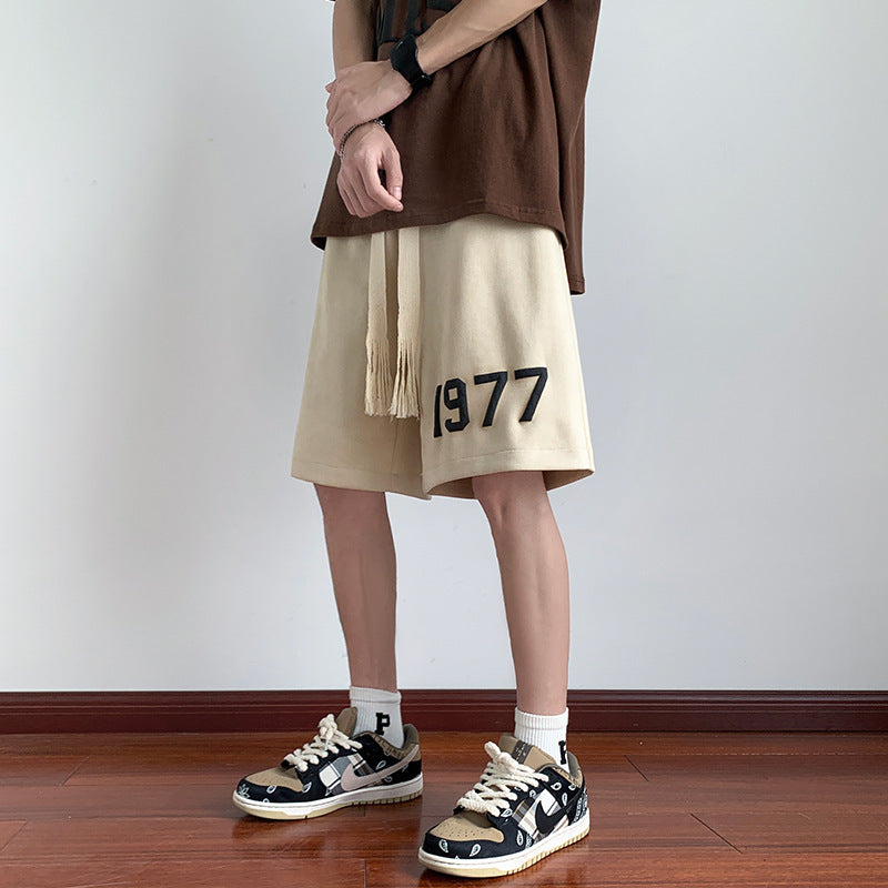 Men’s Suede Plus-Size Summer Basketball Shorts