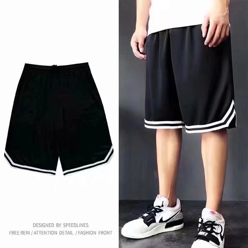 Men’s Ice Silk Loose Summer Basketball Shorts 2023