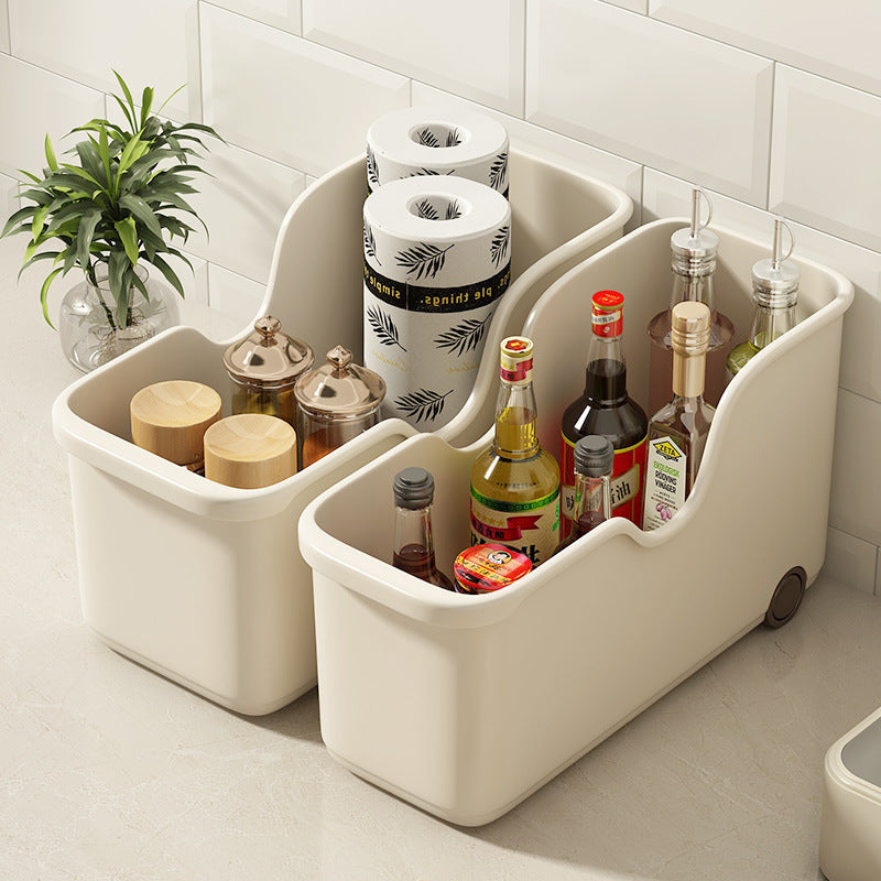 Kitchen Pot Lid Storage Rack Cabinet Plastic Organizer Box