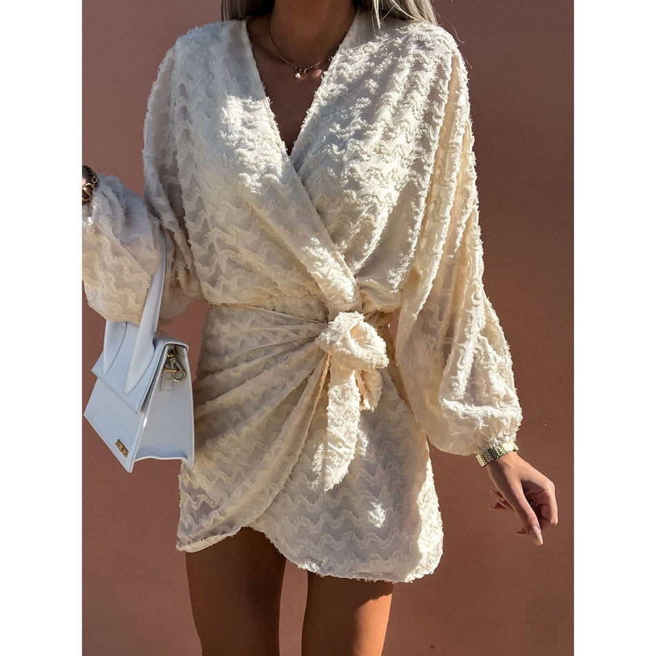 V-Neck Holiday Home Dress - Relaxed 2026 Spring Fashion Nepal