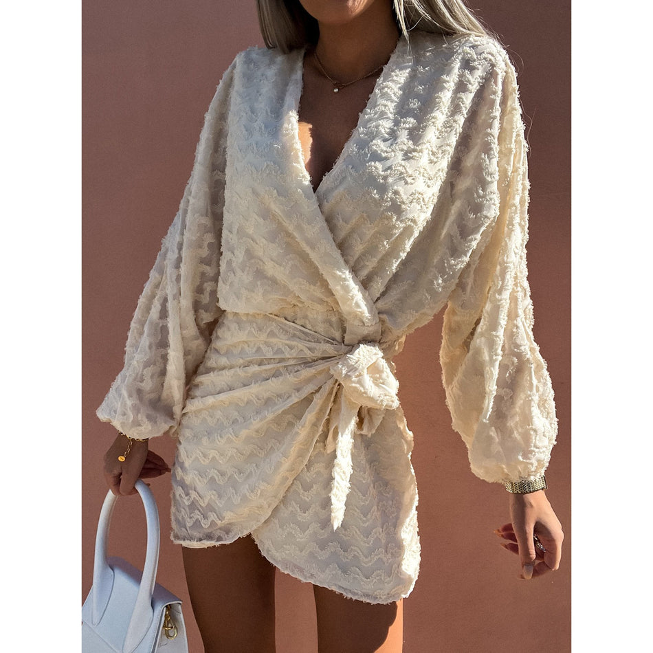 V-Neck Holiday Home Dress - Relaxed 2026 Spring Fashion Nepal