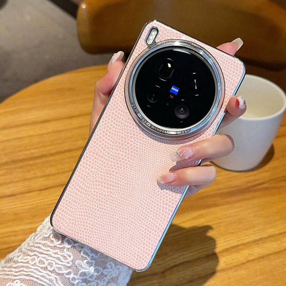 Vivo X300 Pro Snakeskin Leather Anti-Drop Case