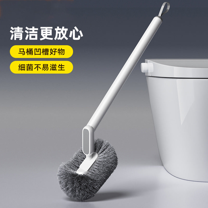 Wall Mounted Toilet Brush Long Handle No Dead Ends Cleaner