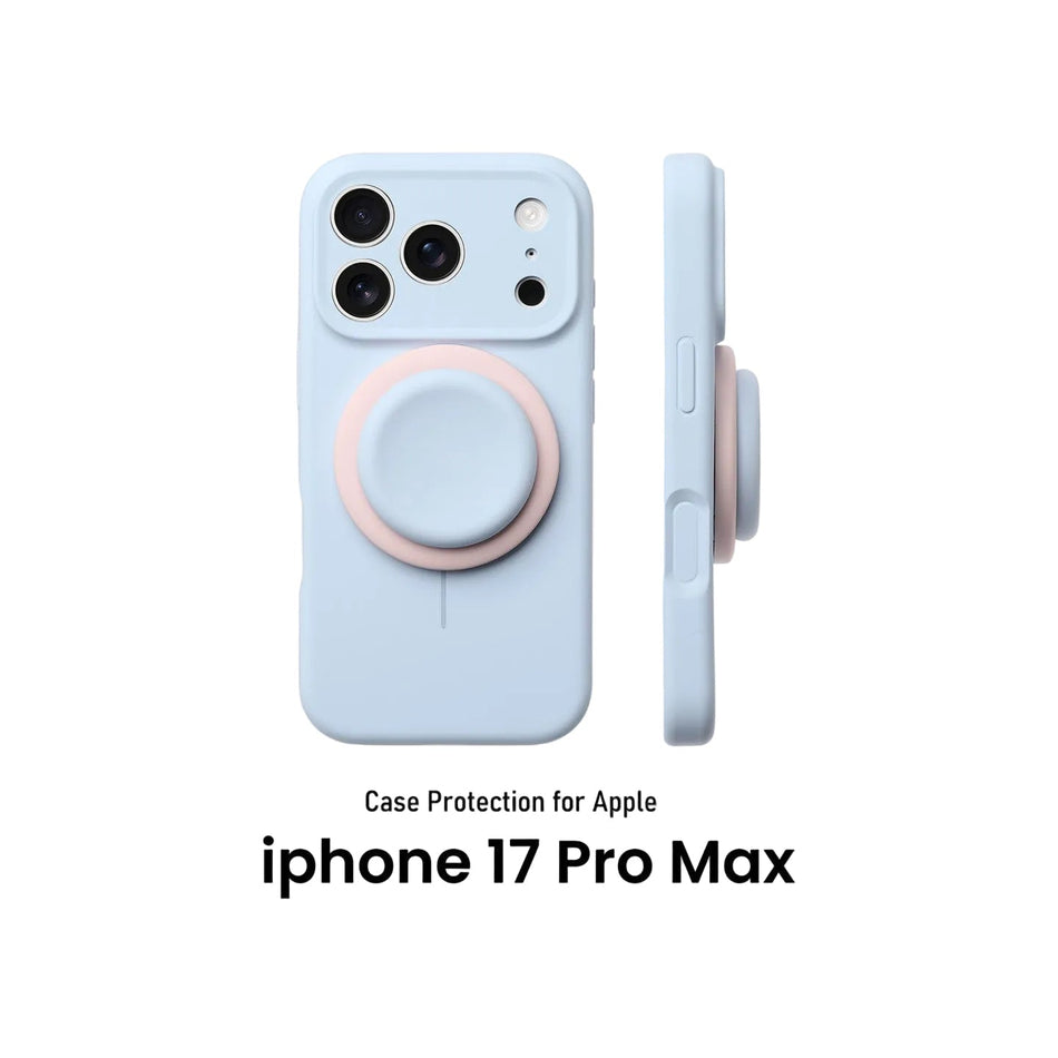 iPhone 17 Pro Max Magnetic Stand Silicone Case