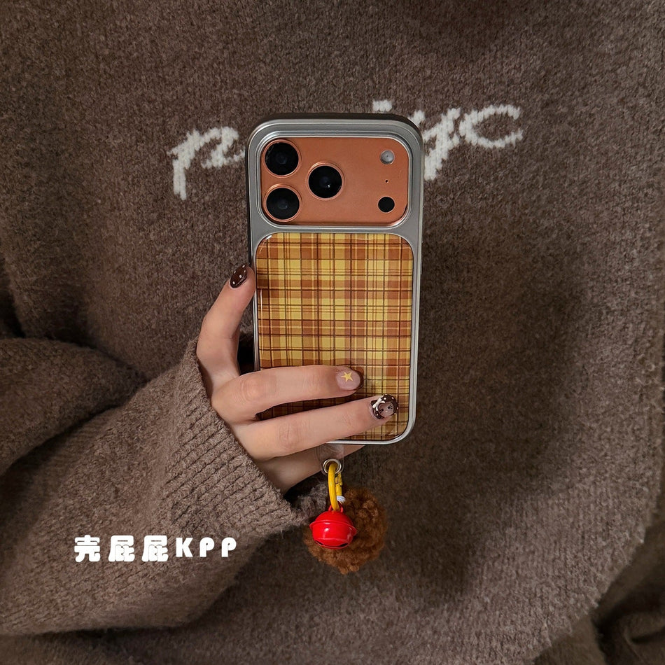 iPhone 17 Pro Max Retro Plaid Soft Protective Case