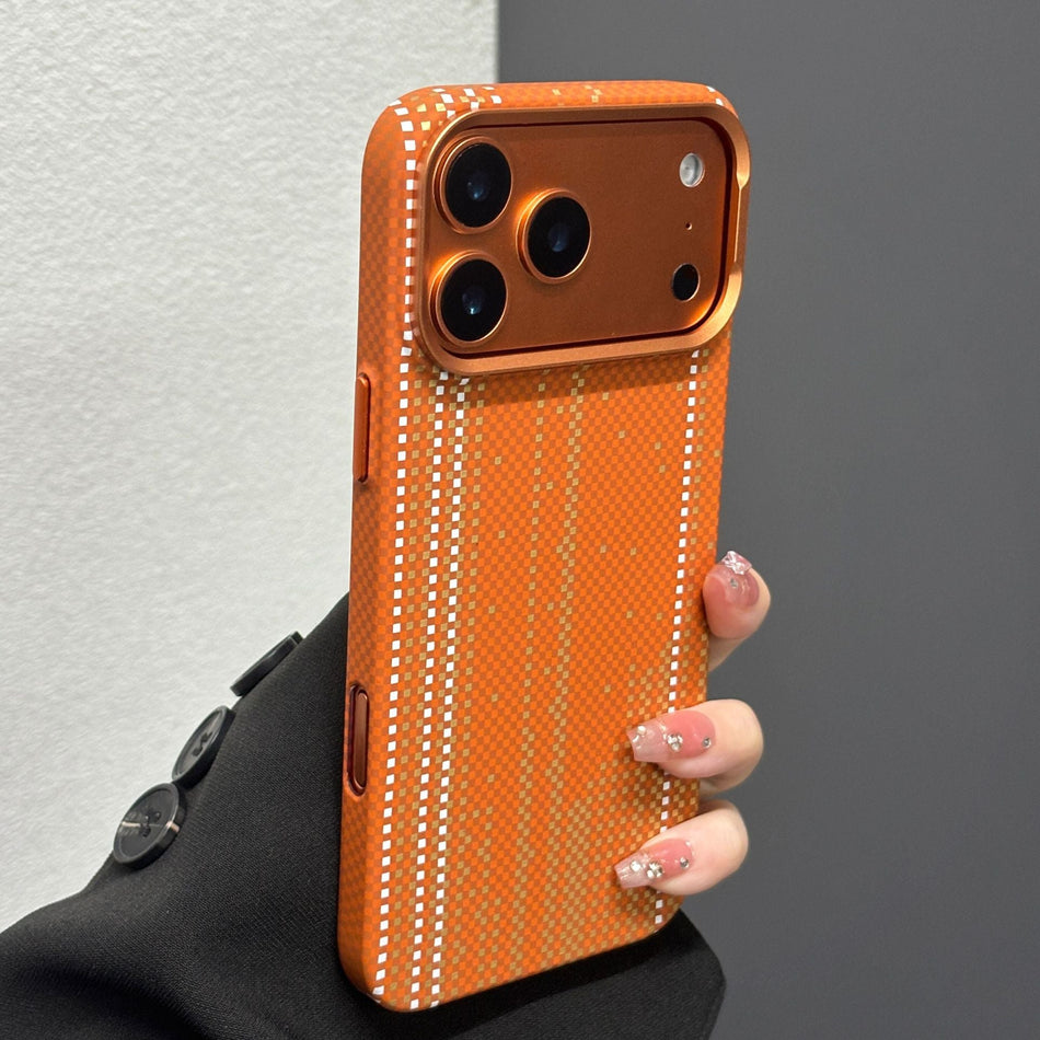 STOCK-iPhone 17 Pro Max Kevlar Pattern Magnetic Case