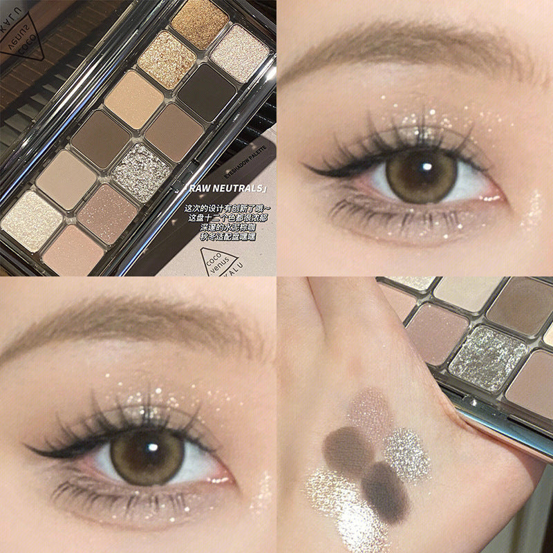 12-Color "Cement Plate" Raw Neutrals Palette
