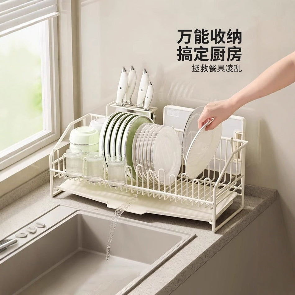 Kitchen Sink Dish Drainer Rack Countertop Bowl Cup Storage Rack