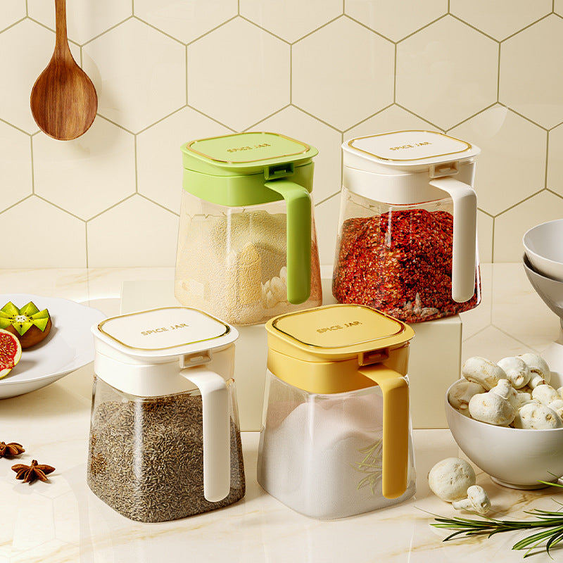Kitchen Multifunctional Seasoning Box Sealed Salt Storage Shelf