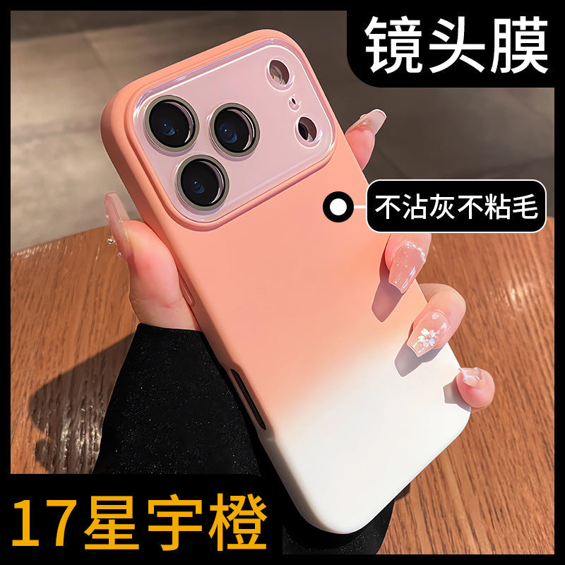 iPhone 17 Pro Max Gradient Silicone Case with Lens Film