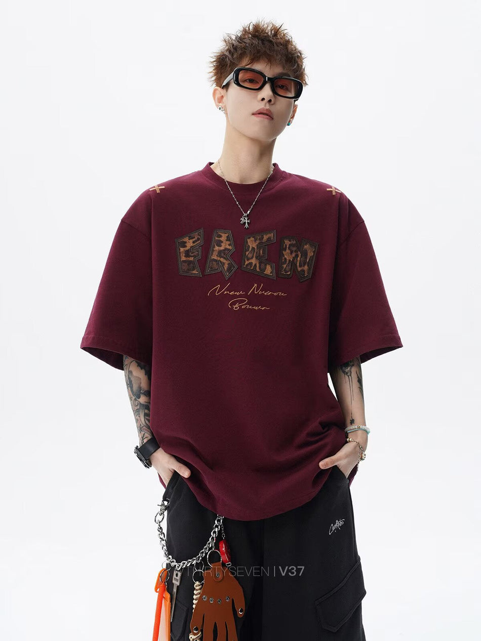 Men’s Leopard Print Summer T-Shirt – Loose Casual Fit