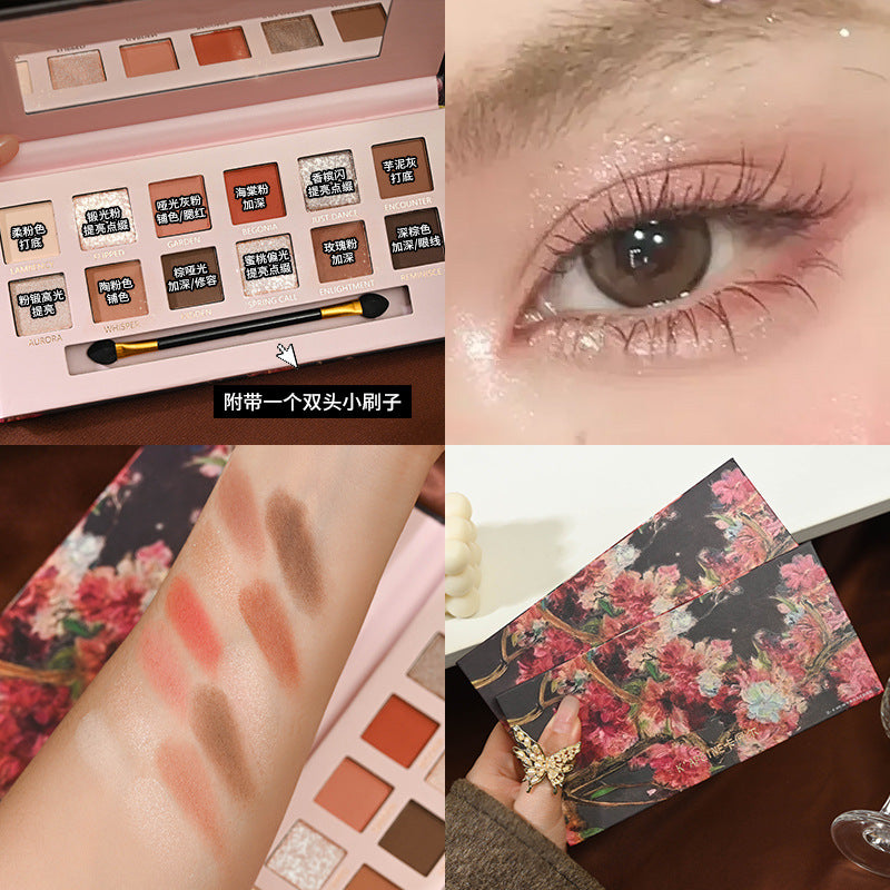 12-Color Begonia Flower Palette | Oil Painting Aesthetic