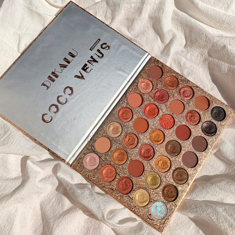 35-Color Unicorn Eyeshadow | Waterproof Matte & Glitter