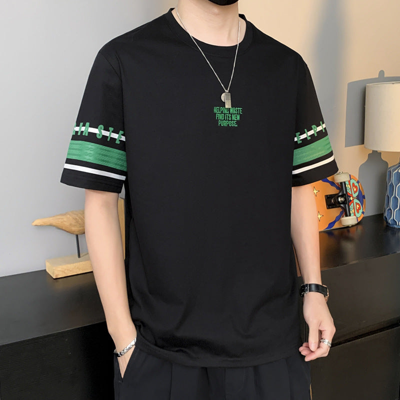 Men’s 2024 Slim-Fit Summer T-Shirt – Trendy Hong Kong Style