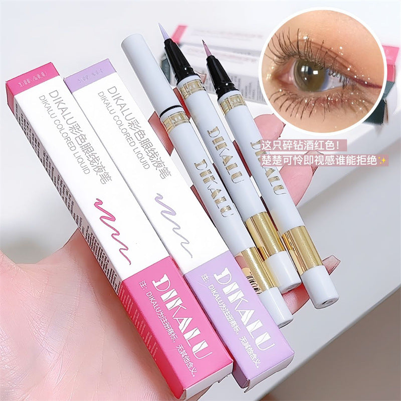 Flash Broken Diamond | 2-in-1 Liquid Silkworm & Highlighter Pen