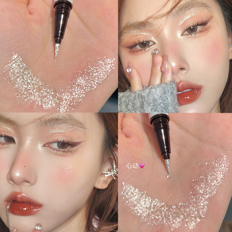 [Explosive Diamond] 2-in-1 Silkworm & Highlighter Pen