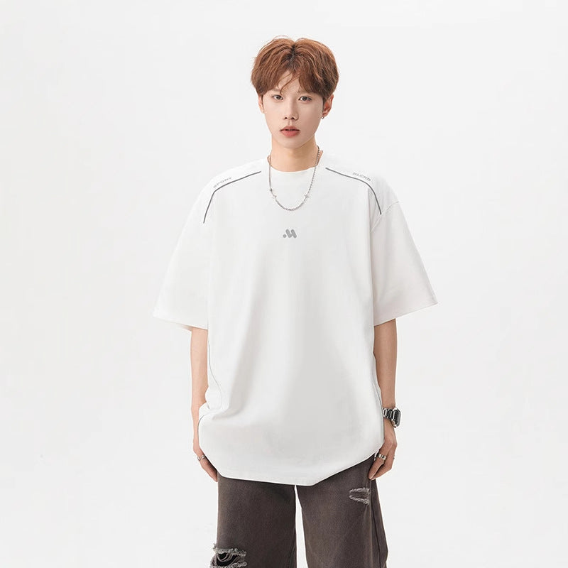 Men’s Reflective Sports T-Shirt – Loose Summer Fit