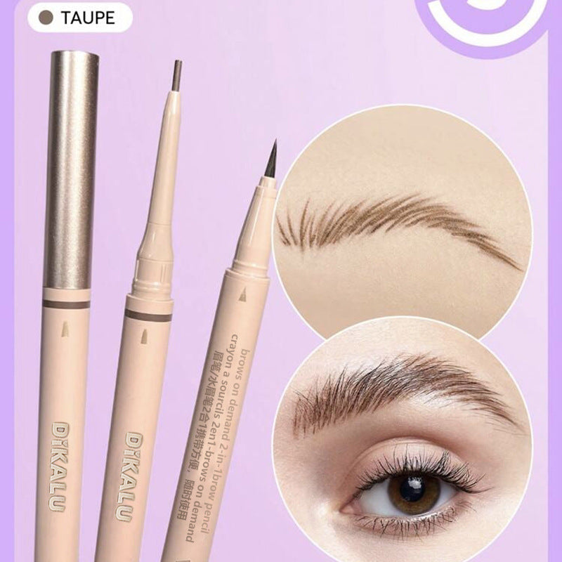 DIKALU Ultra-Fine Double-Ended Eyebrow Pencil | 2-in-1 Natural