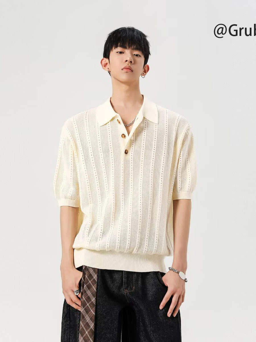 Men’s Old Money Polo T-Shirt – Summer High-Grade Fit