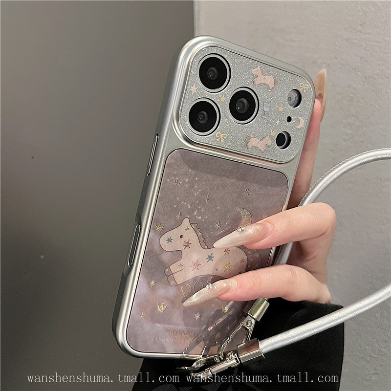 iPhone 17 Pro Max Cute Glitter Pony Case for Women