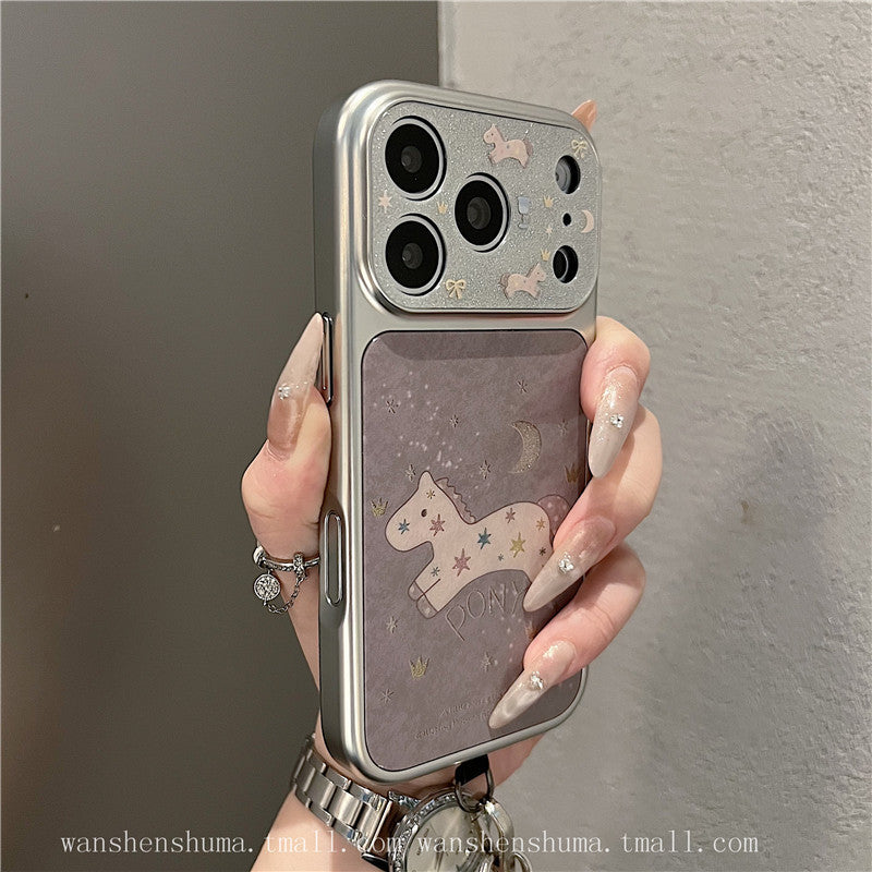 iPhone 17 Pro Max Cute Glitter Pony Case for Women