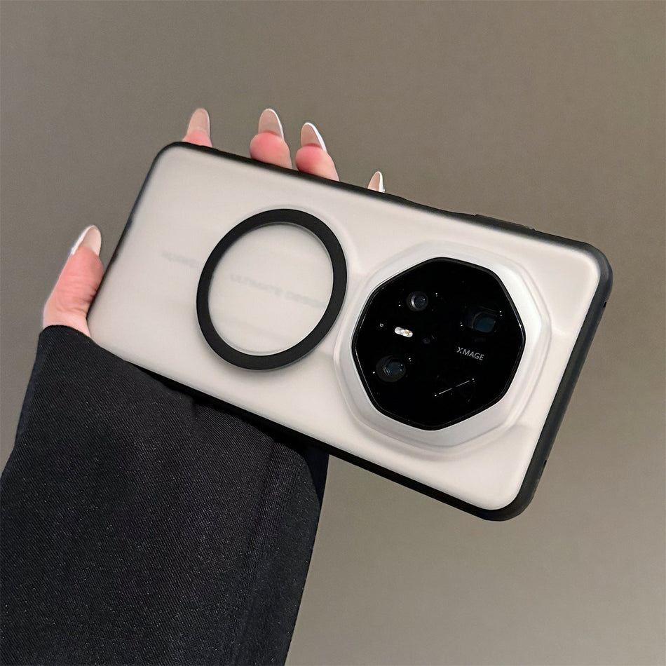 Huawei Mate 70 RS Frosted Magnetic Transparent Case