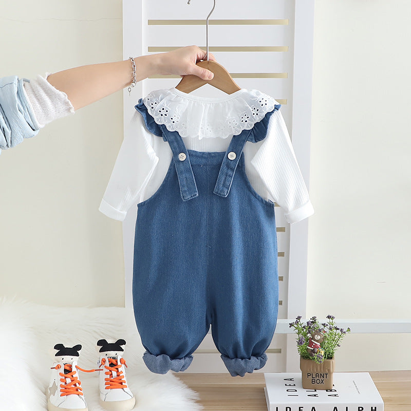 Girls 2026 Spring Autumn 2-Piece Long Sleeve Suit