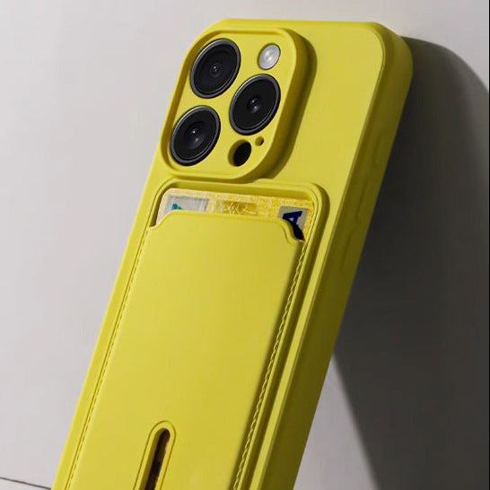 iPhone 17 Pro Card Holder Silicone Protective Case