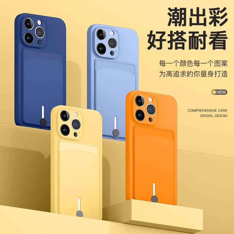 iPhone 17 Pro Card Holder Silicone Protective Case