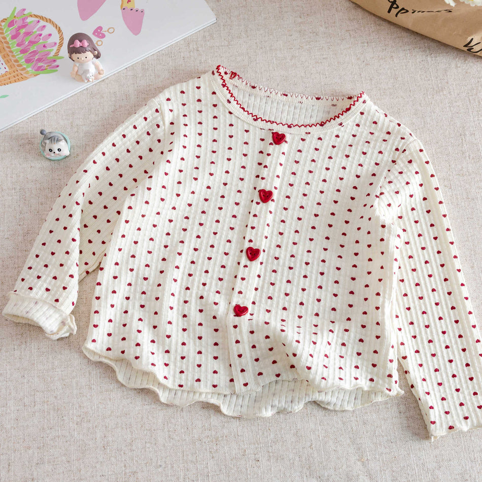 Girls 2026 Spring Autumn Long-Sleeve Princess Top