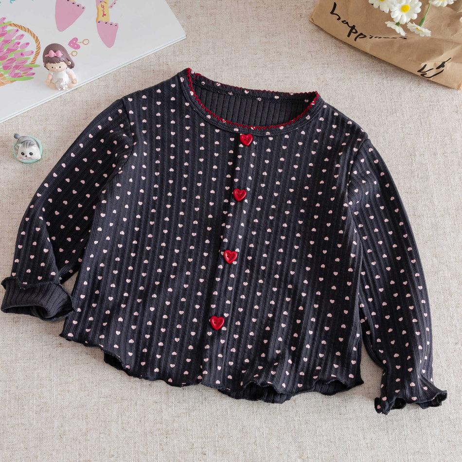 Girls 2026 Spring Autumn Long-Sleeve Princess Top