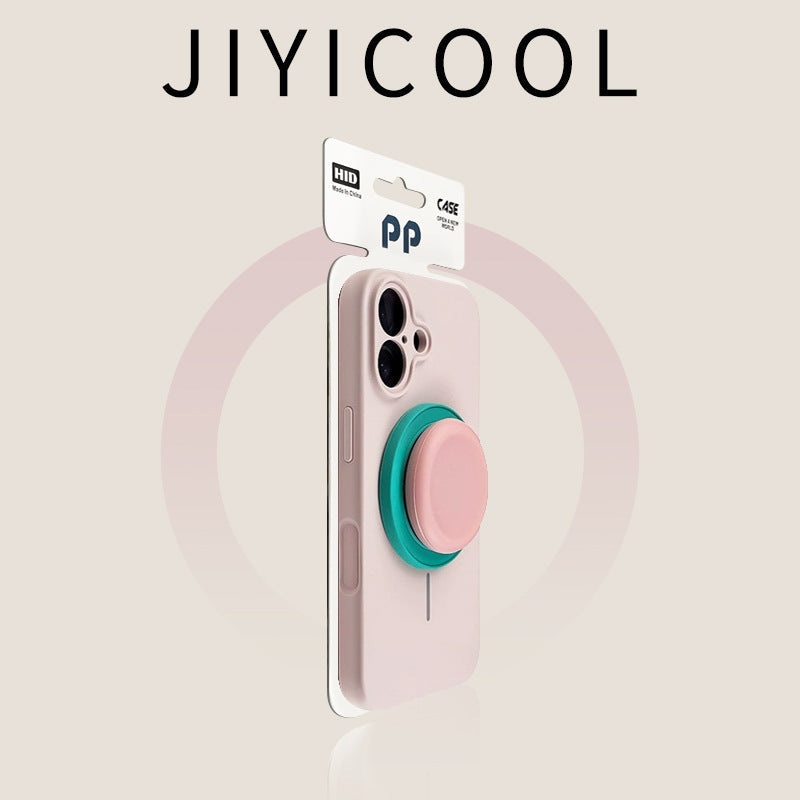 iPhone 16 Pro Magnetic Silicone Case with Stand