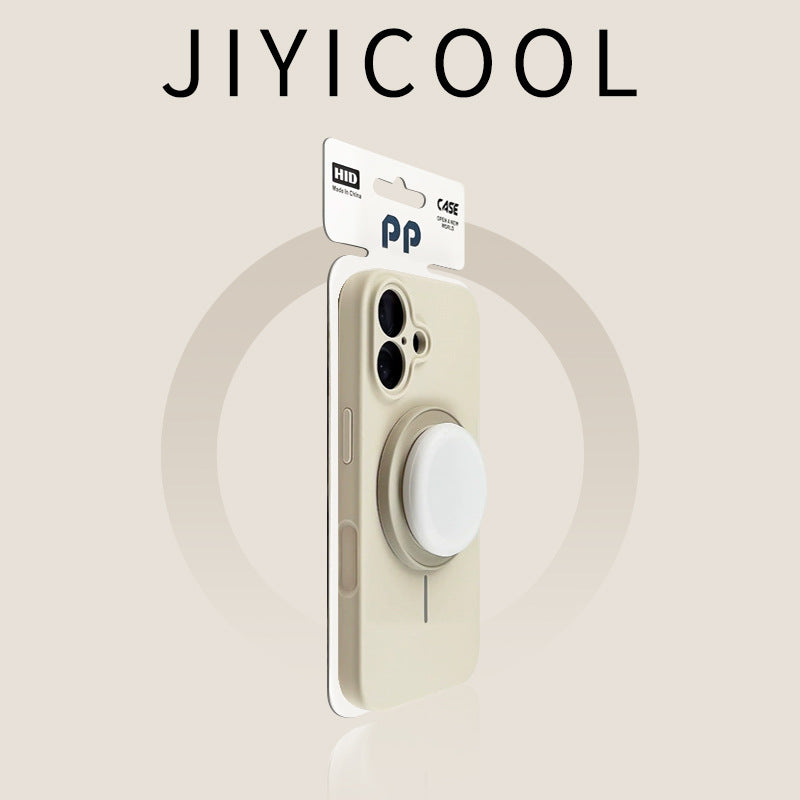iPhone 16 Pro Magnetic Silicone Case with Stand