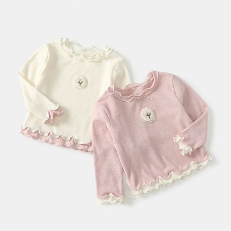 Girls 2026 Korean-Style Long-Sleeve Autumn Top