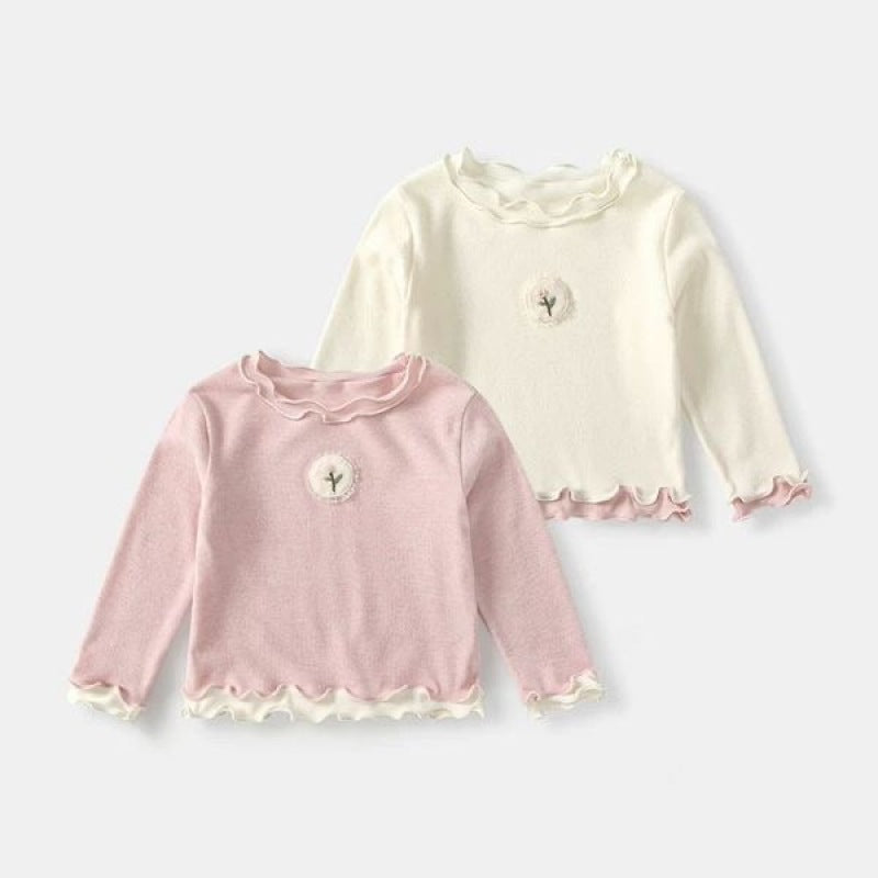 Girls 2026 Korean-Style Long-Sleeve Autumn Top