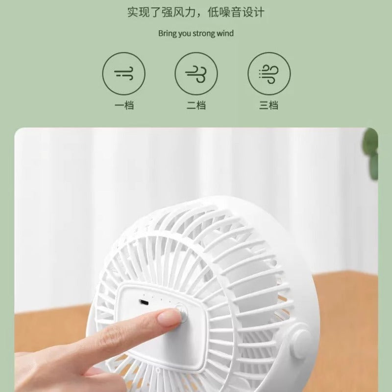 USB Charging Clip Fan Portable Desktop Office Dormitory Fan