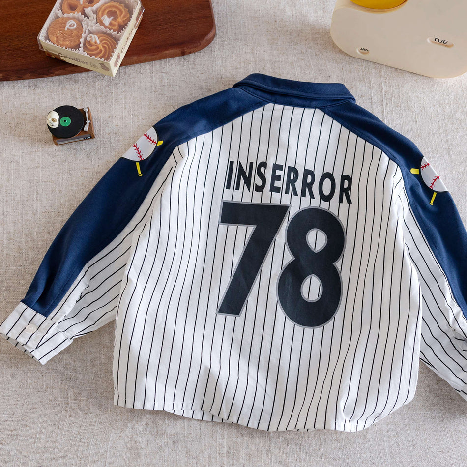Boys 2026 Autumn Japanese-Style Cartoon Long-Sleeve Shirt