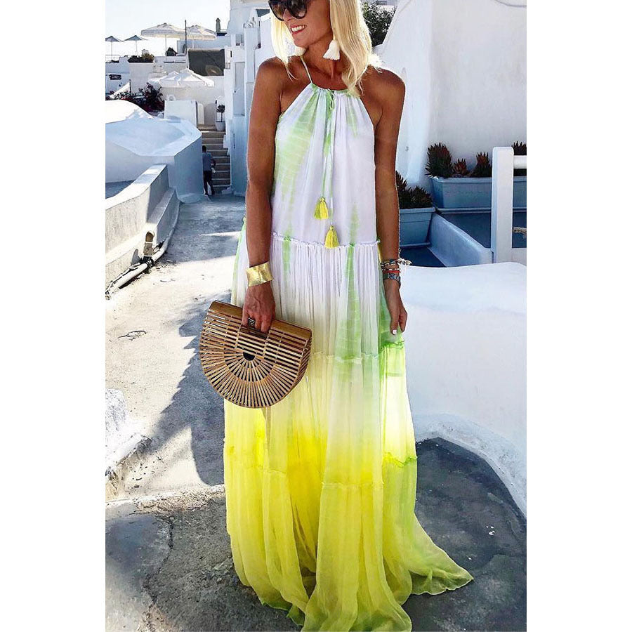 Off-Shoulder Multicolor Dress - 2026 "INS" Liquid Holiday Luxe
