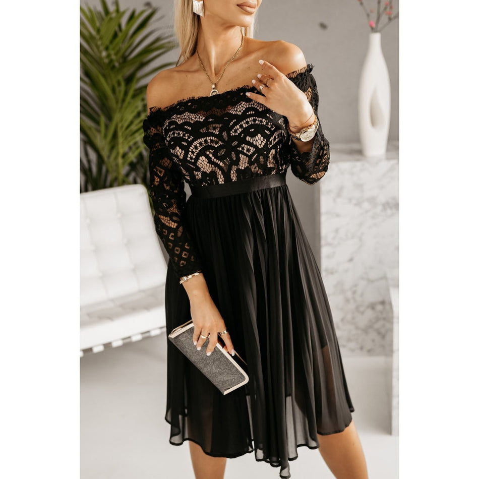 One-Collar Pleated Dress - 2026 "INS" Micro-Pleat Asymmetric Luxe