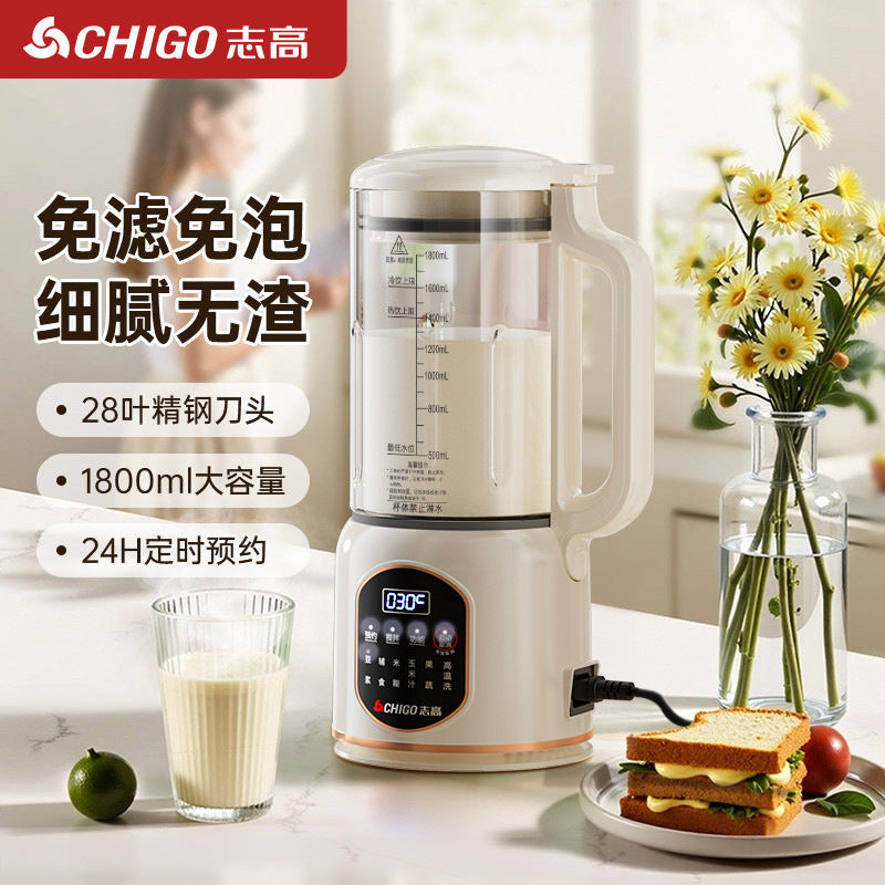 Chigo 1.8L Soy Milk Blender Multifunctional Timer Cooking Blender