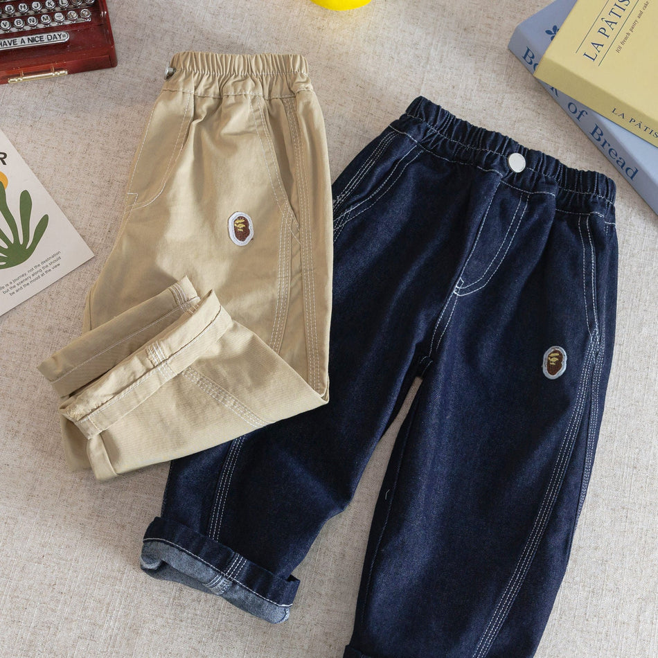Kids 2026 Spring Autumn Japanese Loose Casual Jeans