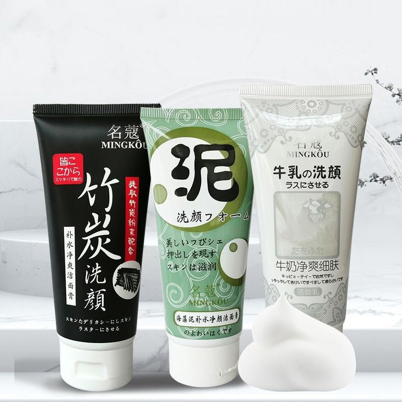 Mingkou Bamboo Charcoal Hydrating Cleansing Cream