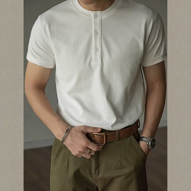 Men’s Heavy Polo T-Shirt – American Style Summer Fit